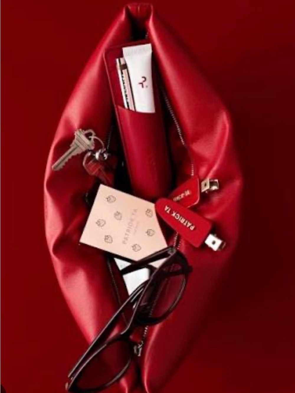 NEW★PATRICK TA Puffy Red Clutch